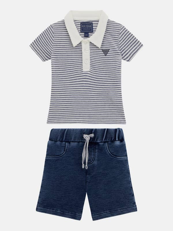 Set Poloshirt Und Jeans
