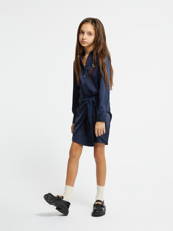 Robe-Chemisier Satin