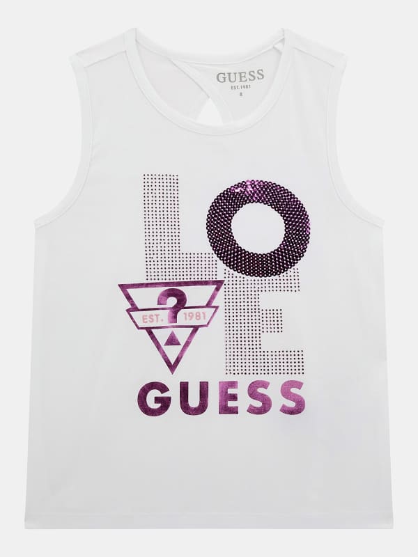 Débardeur Logo Frontal Strass