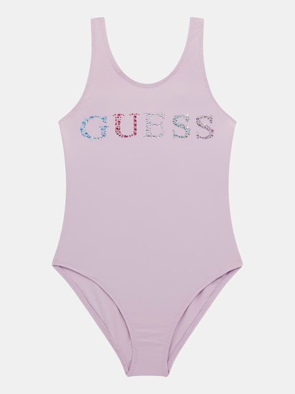 Guess Kids Front Logo One Piece Swimsuit