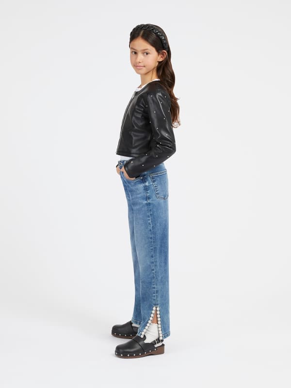 Guess Chain Jewel Flare Denim Pant