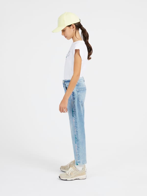 Jean Broderie Logo All-Over