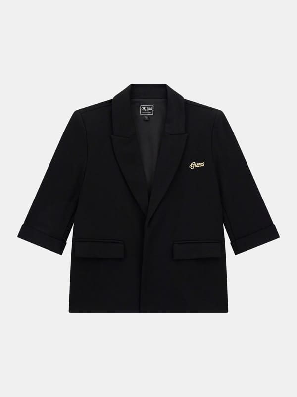 Blazer Décontracté Petit Logo Brodé