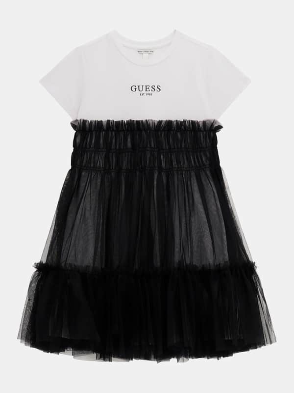 Mittellanges Fit And Flare-Kleid