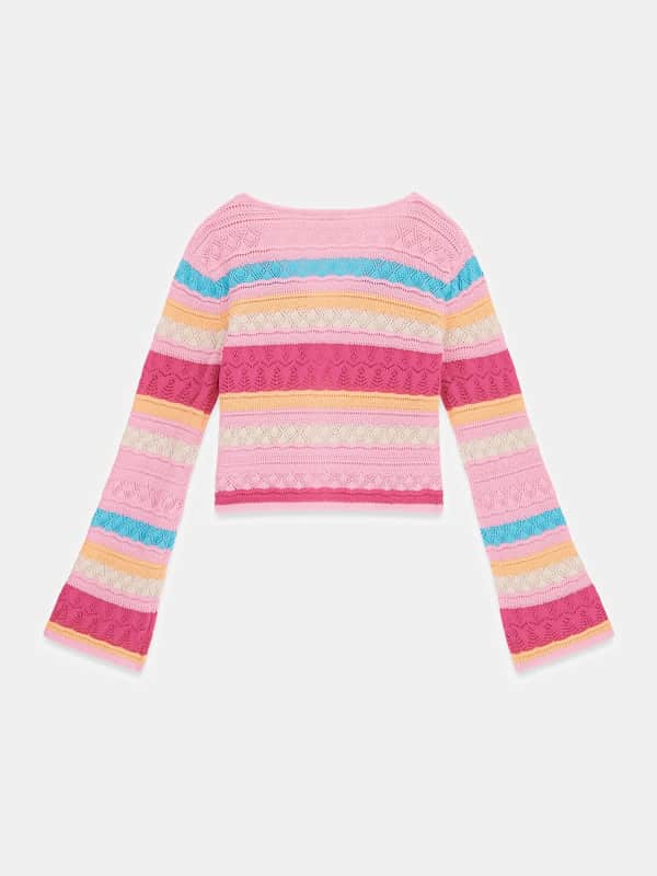  Guess Kids Gehäkelte Strickjacke 