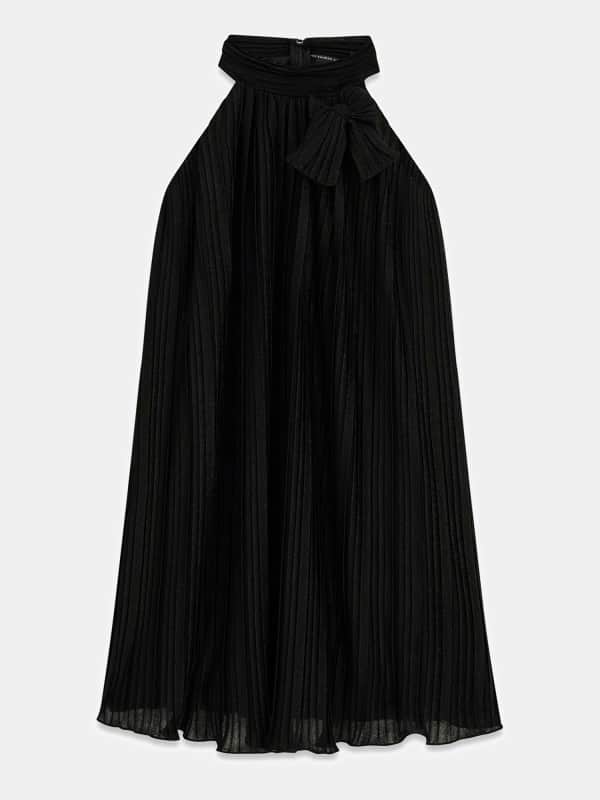 Vestito Plissettato In Lurex