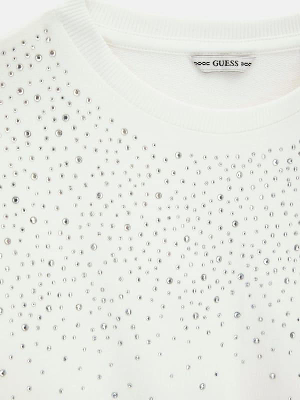  Guess Kids Sweatshirt Mit Strasssteinen 