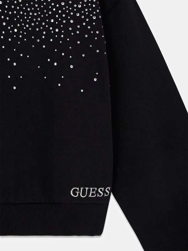  Guess Kids Sweatshirt Mit Strasssteinen 