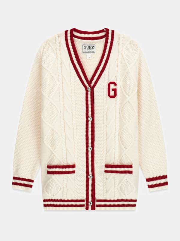 Cardigan In Misto Lana