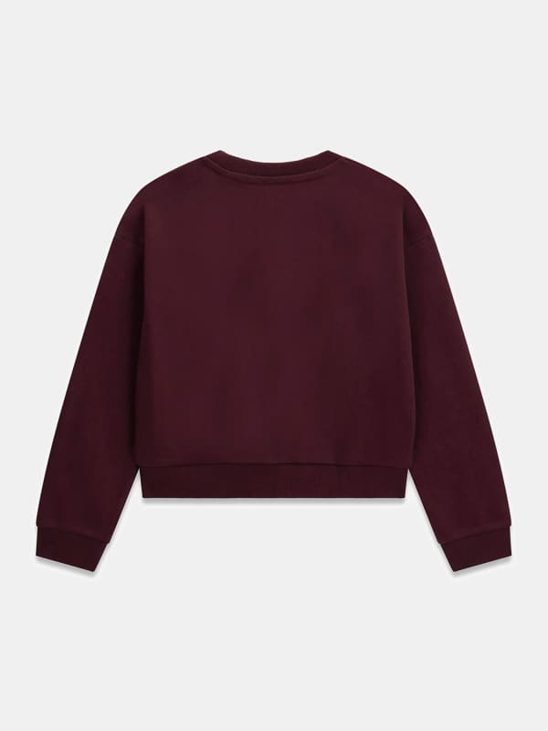  Guess Kids Sweatshirt Mit Strass-logo 