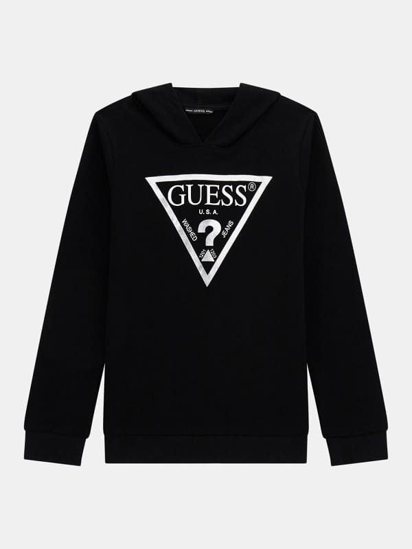 Guess Kids Foil Triangle Logo Hoodie Sweatshirt