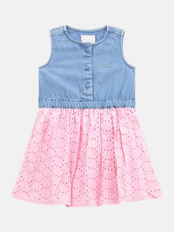 Robe En Jean À Œillets