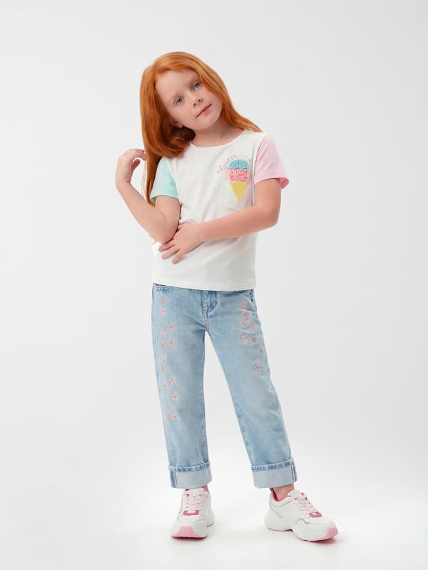  Guess Kids Bedrucktes T-shirt 