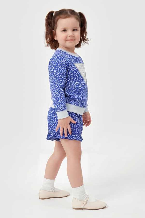  Guess Kids Blumenmuster Sweatshirt 
