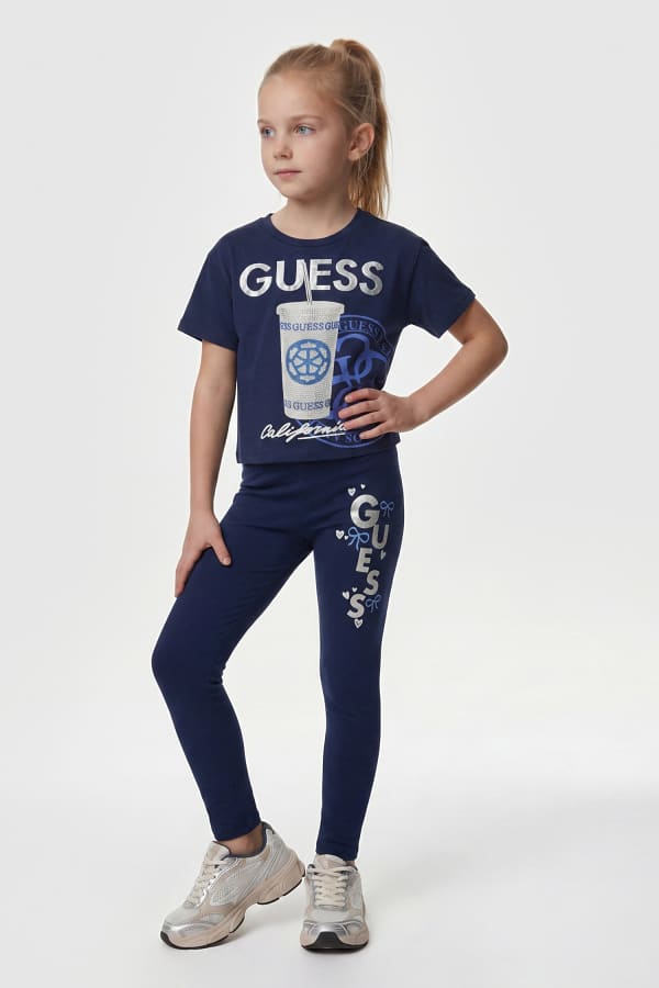  Guess Kids Leggings Mit Aufgedrucktem Logo 