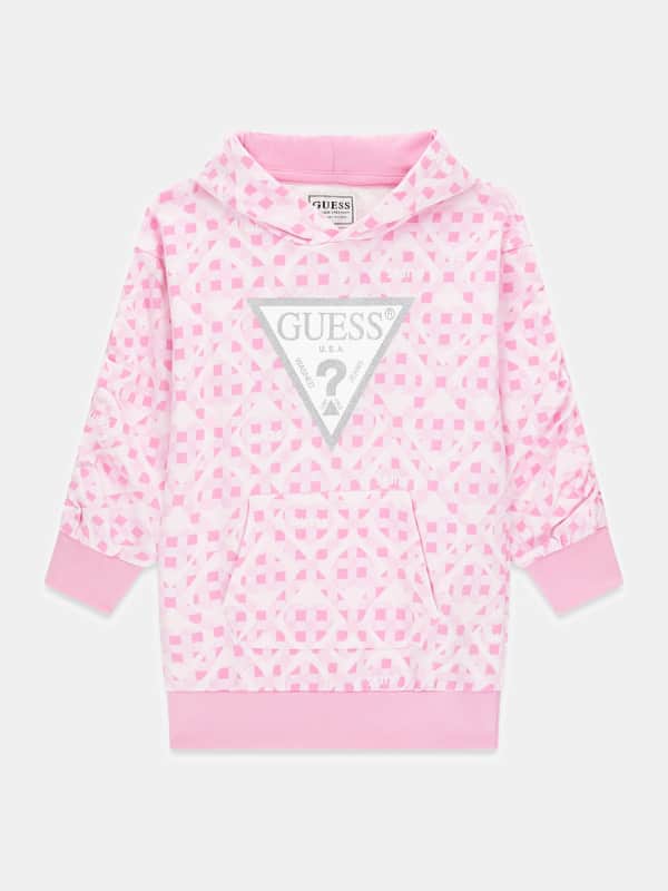 Vestito Con Cappuccio Stampato