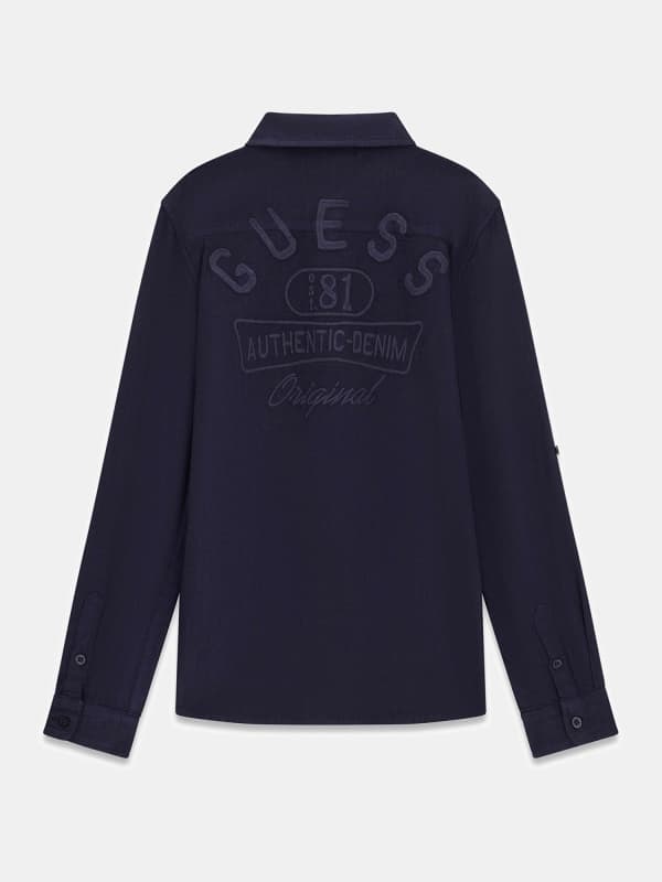  Guess Kids Leinenmischhemd 