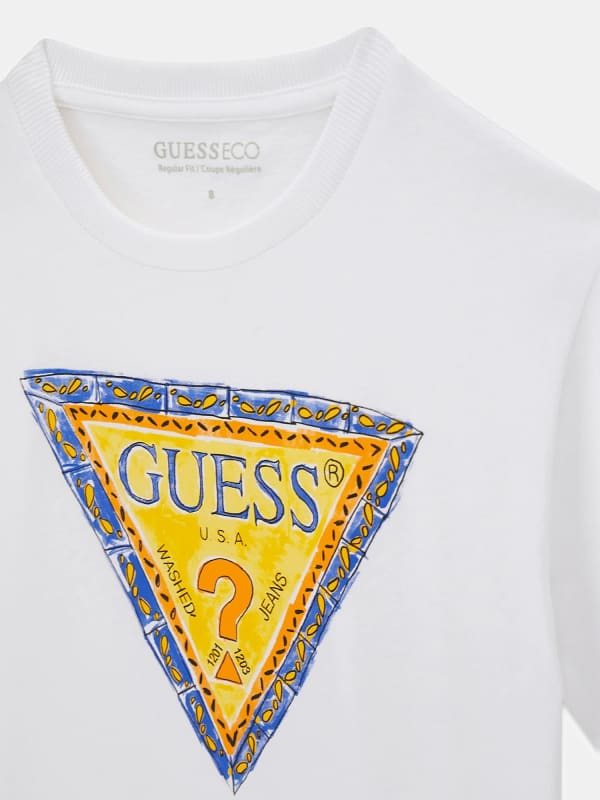  Guess Kids Triangle Logo Shirt 