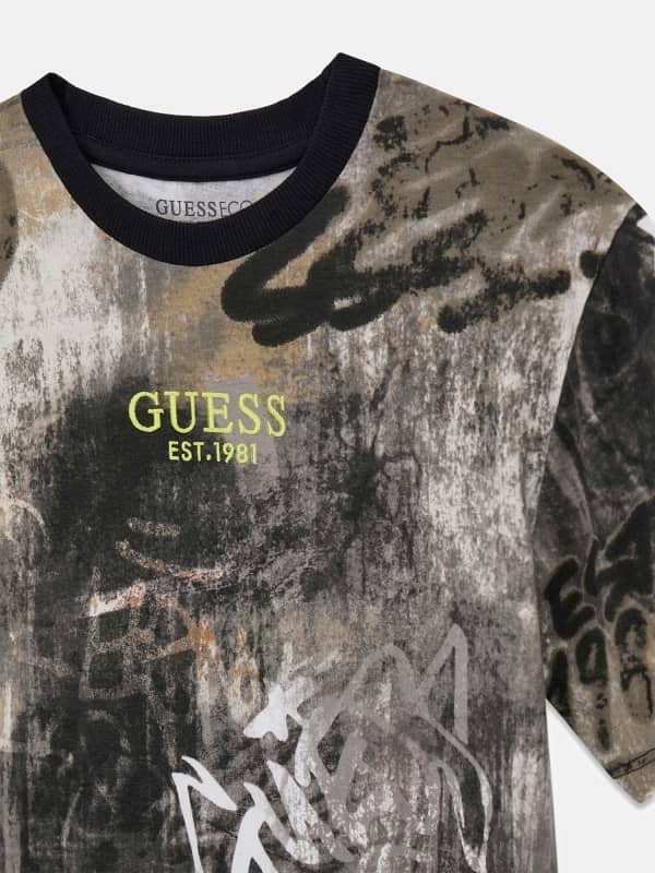  Guess Kids Gestreiftes T-shirt 
