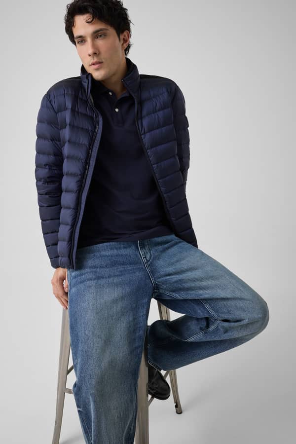 chaqueta acolchada plegable