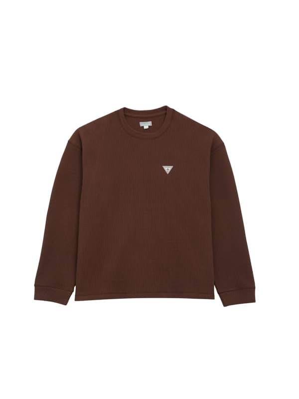 T-Shirt Gaufré Manches Longues