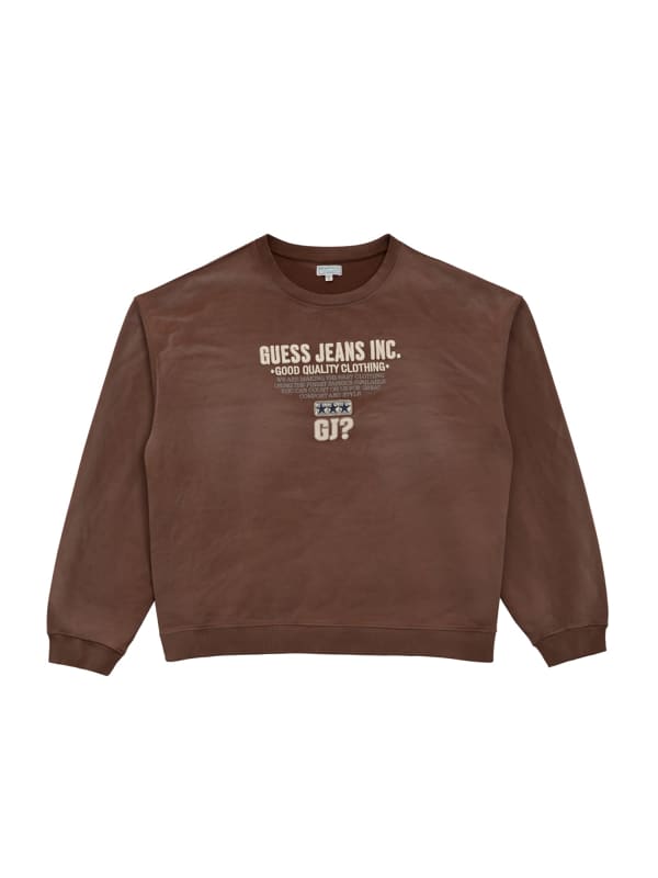 Guess Script Logo Crewneck Sweatshirt