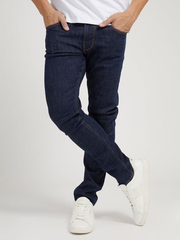 Guess M Denimowe Spodnie Fason Slim Niebieski, Rozmiar 29