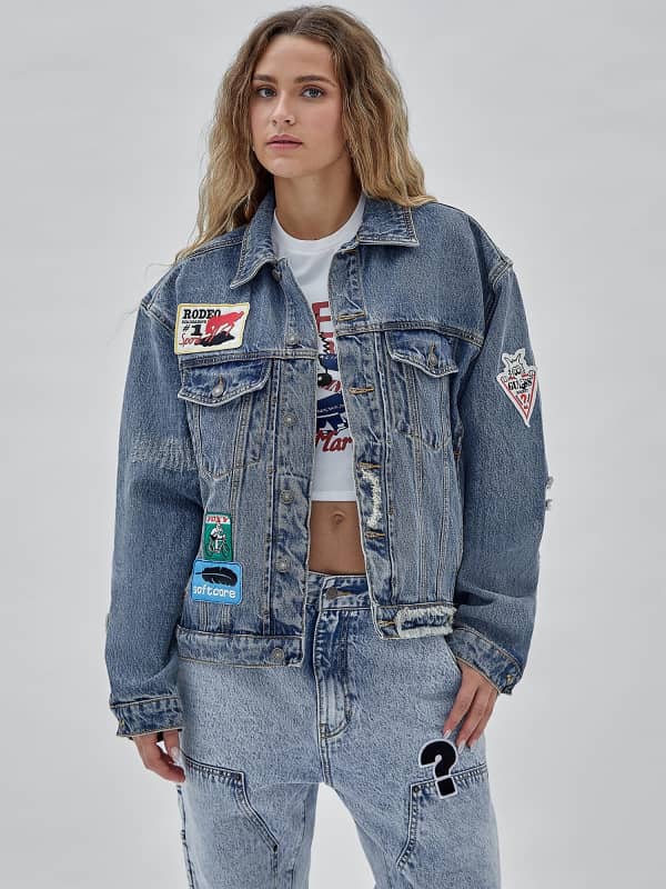 Guess Originals All Over Patch Denim Jacket