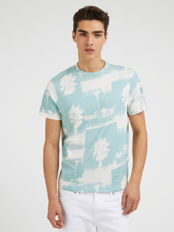 

Футболка Сплошной Принт Пальмы