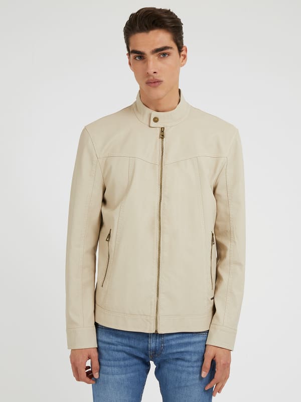 Veste Biker En Similicuir