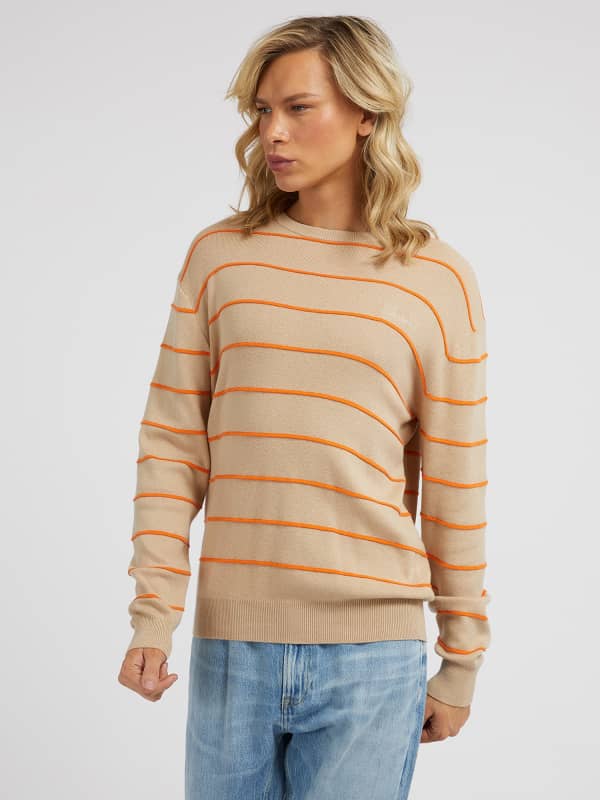 Guess Embossed Stripes Sweater