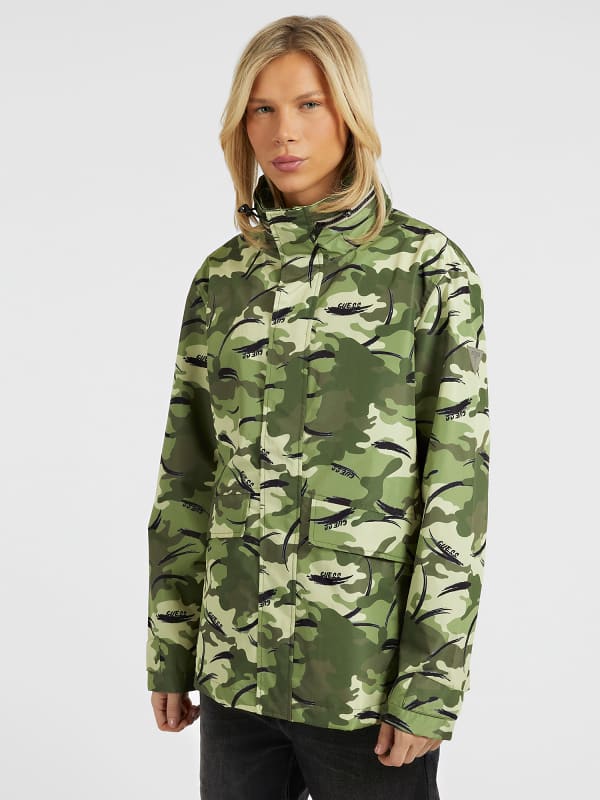 Guess Camouflage Raincoat