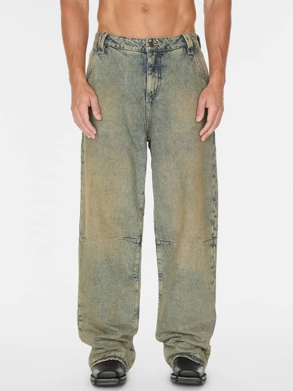  Guess Mid Waist Relaxed Jeans 