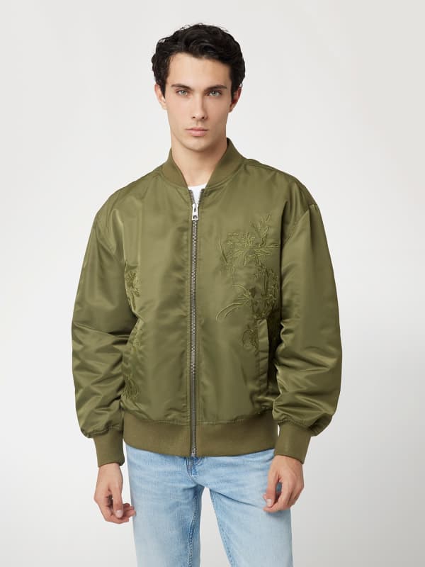 Bestickte Bomberjacke