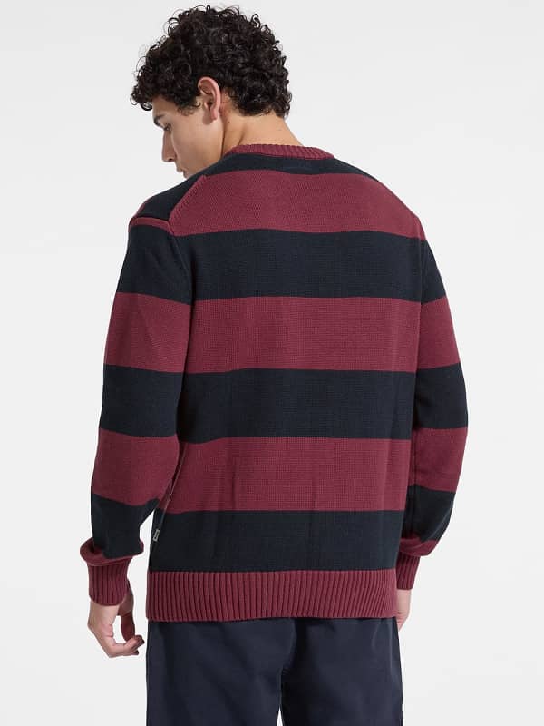  Guess Gestreifter Pullover Logostickerei 