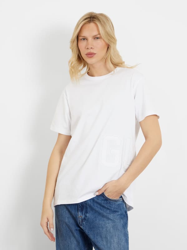 T-Shirt Mit Logopatch Vorn