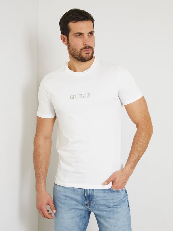 Guess Embroidered Logo T-Shirt