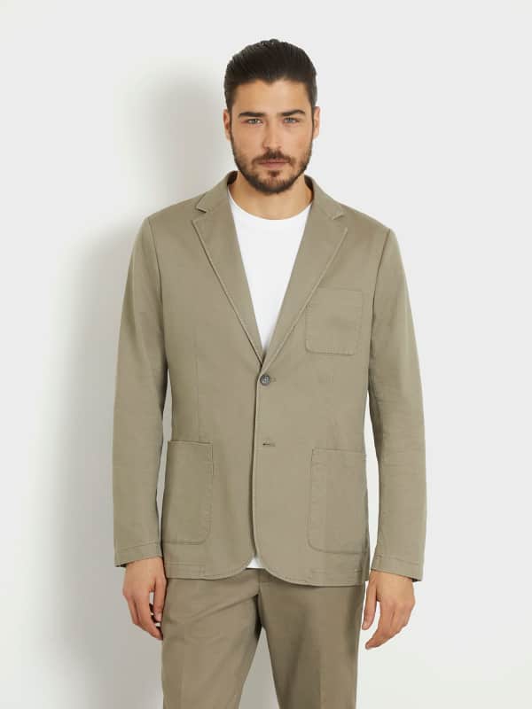 Blazer En Lin Mélangé