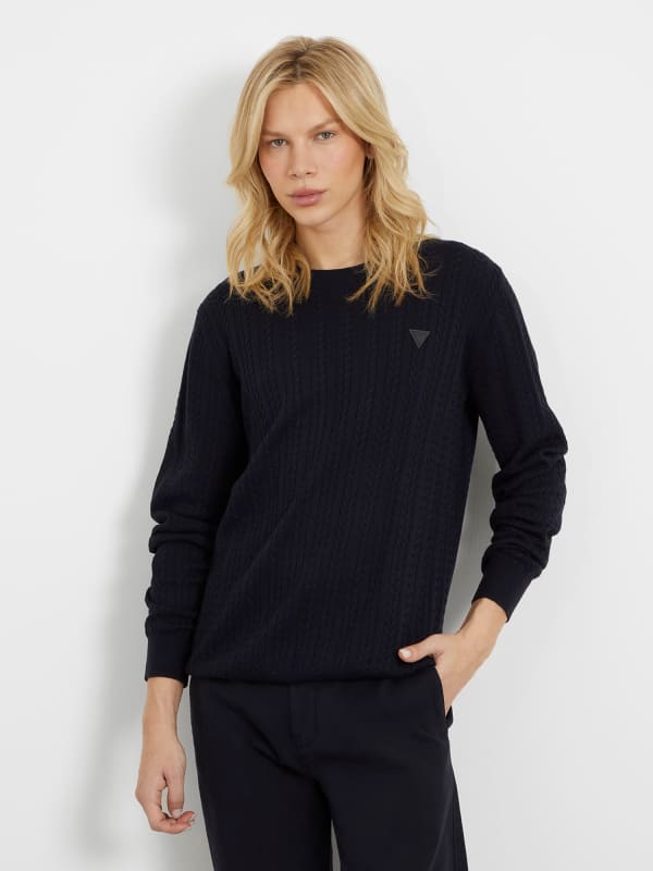 Guess Cable Knit Braids Sweater