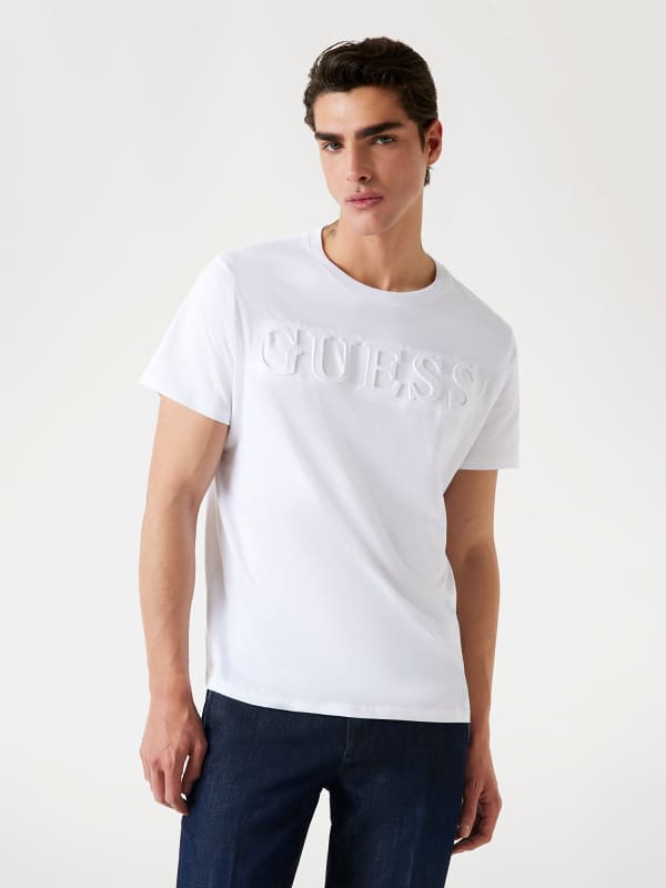 T-Shirt Mit Logo-Prägung
