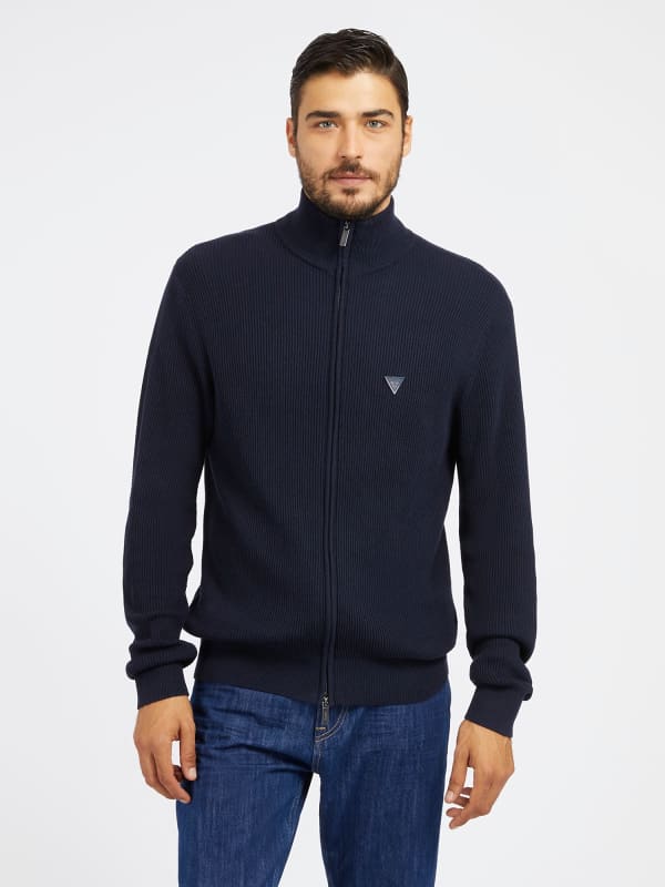 Gilet En Maille Côtelée