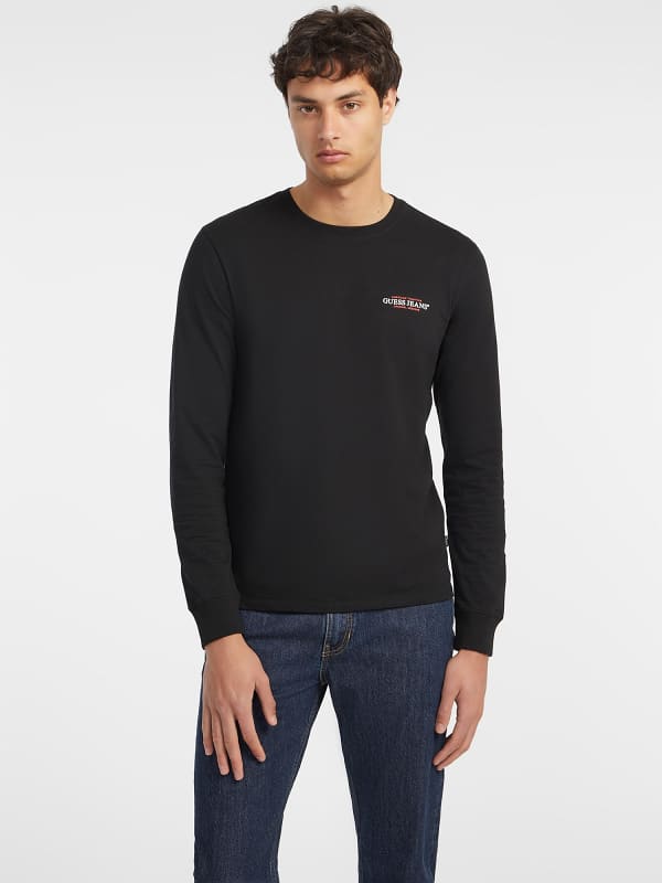 Slim American Tradition Langarm-T-Shirt