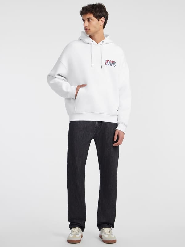  Guess Hoodie Logo-mix Auf Der Brust 