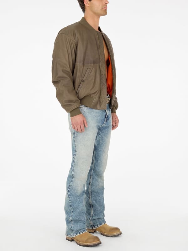  Guess Echtleder-bomberjacke 