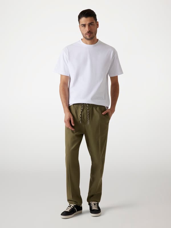  Guess Chinohose Leinenmix Stretchanteil 