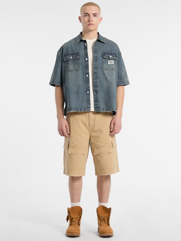  Guess Jeanshemd Im Boxy-schnitt 