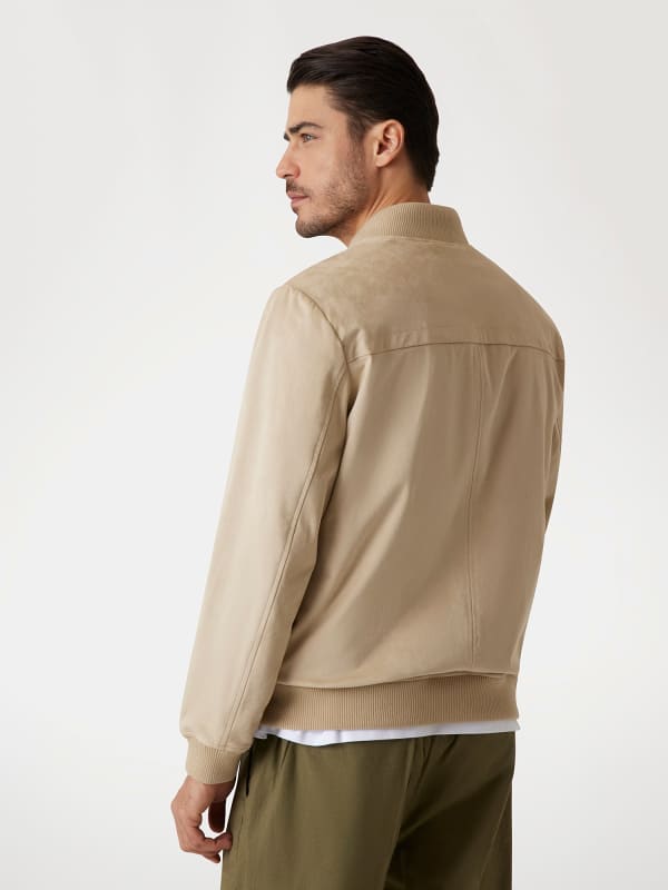  Guess Bomberjacke Velourslederimitat 