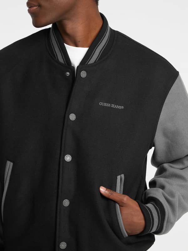 Bestickte College-Jacke