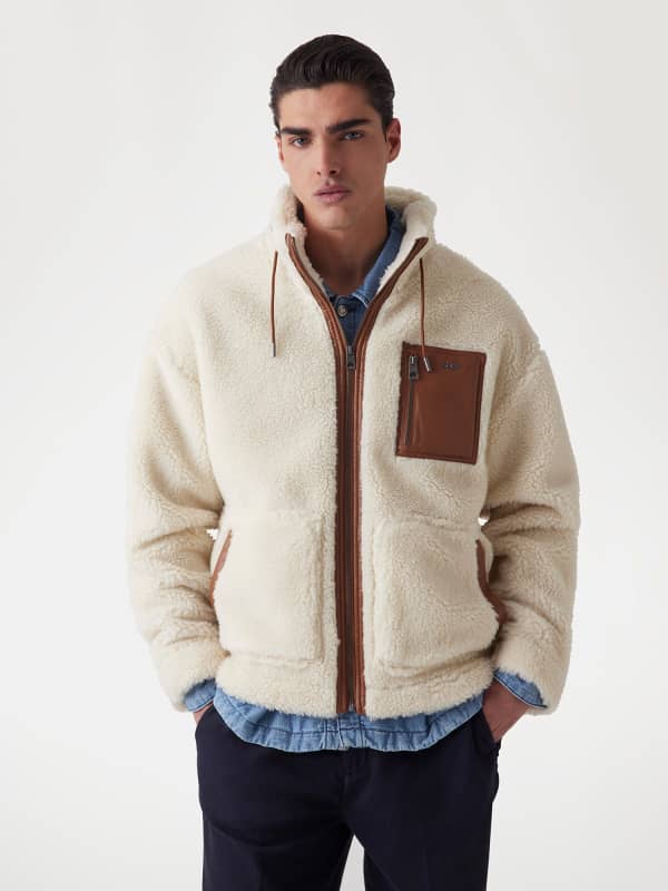 Jacke Shearlingimitat