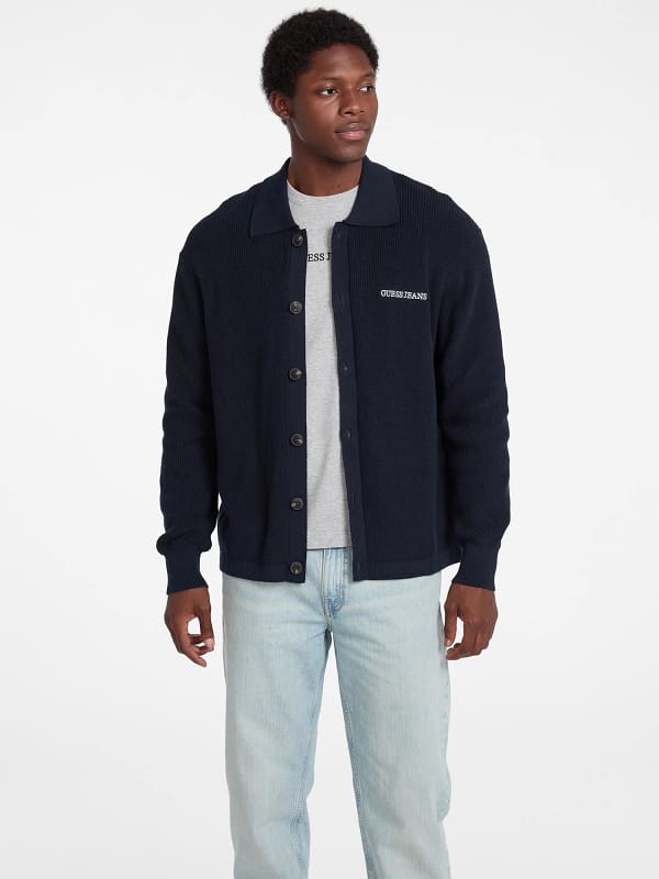 Cardigan Polo-Stil